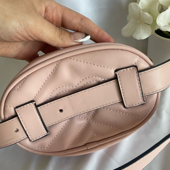 Pink Pleated Bum Bag - Picture 2 of 3